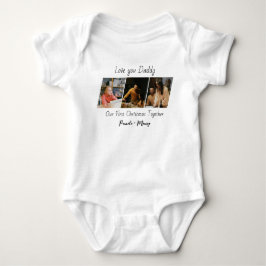 Anpassad julfoto baby bodysuit t shirt