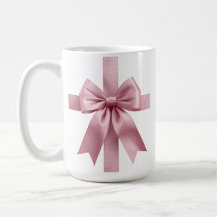 Anpassad julfotografimugg med rosa slinga kaffemugg