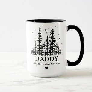 Anpassad julgran Pappa Presente Barn Namn Fars Dag Mugg