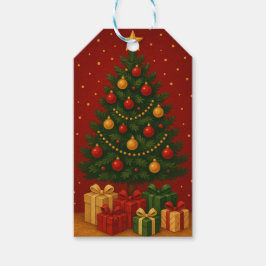 Anpassad julgran & presenter – firande dekoratione presentetikett