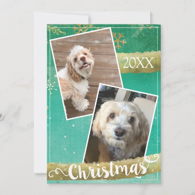 Anpassad julkort med två bilder (Framsida)