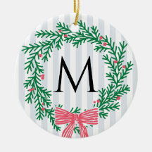 Anpassad julkransmonogram och hälsningar