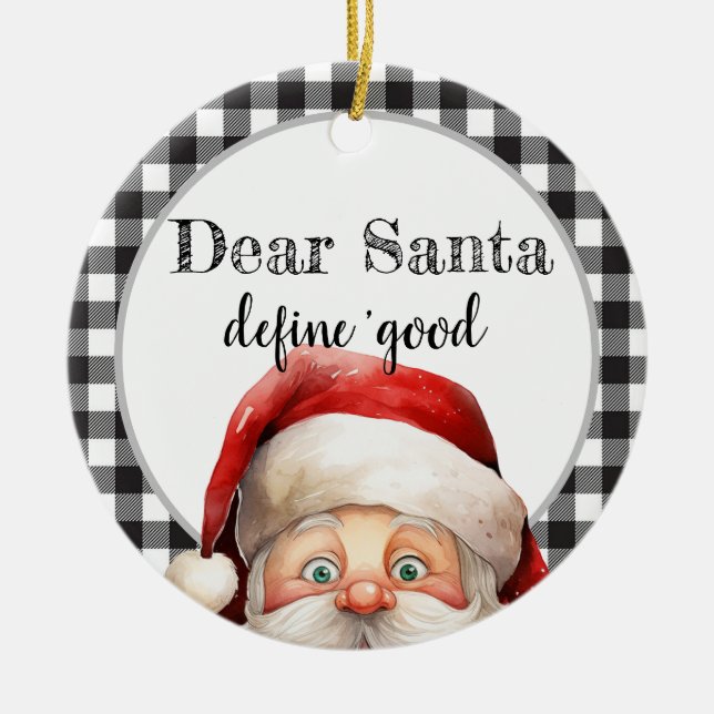 Anpassad julprydnad julgransprydnad keramik (Framsidan)