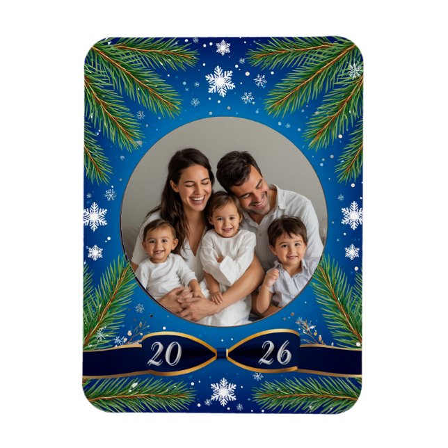 🎁Anpassad julramsmagnet med foto ✨ Magnet (Vertikal)