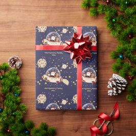 Anpassad jultomte rymdskepp jul presentpapper
