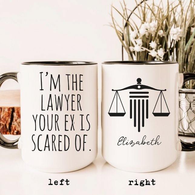 Anpassad juridisk humor kaffemugg present för advo (law student mug, bar exam gift, lawyer coffee cup, attorney gift idea, legal professional mug,)