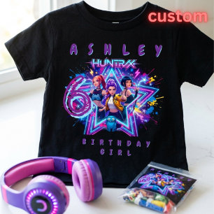Anpassad K-pop Anime-flicka 6-års födelsedags T-sh T Shirt