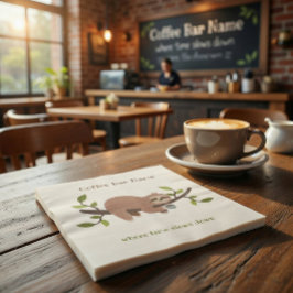 Anpassad kafé tröghet papper pappersservett