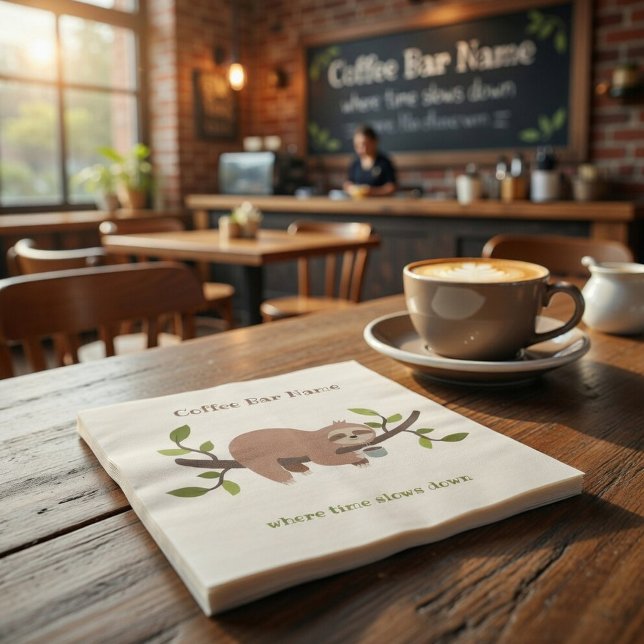 Anpassad kafé tröghet papper pappersservett (Skapare uppladdad)