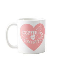 Anpassad Kaffeälskare Rosa Hjärtpil Alla Hjärtans