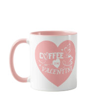 Anpassad Kaffeälskare Rosa Hjärtpil Alla Hjärtans