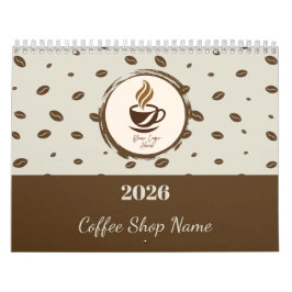 Anpassad Kaffebutikskalender 2026 ,Personlig Buss Kalender