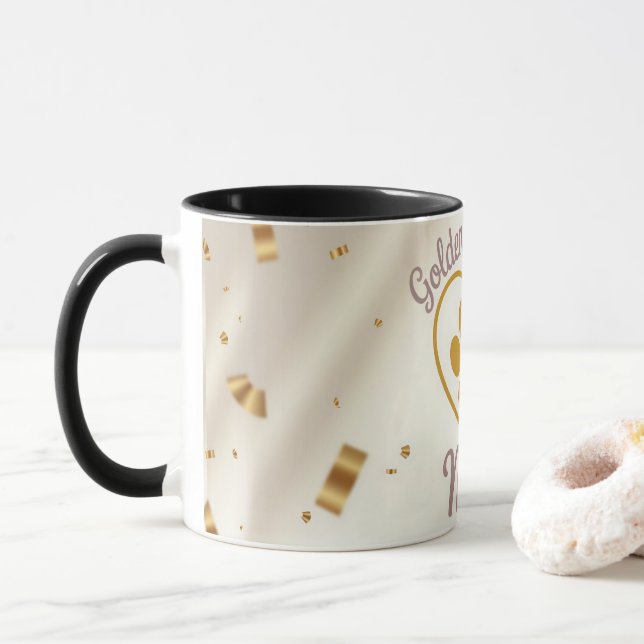 Anpassad kaffemugg för Golden Retriever-mamma (Med munk)