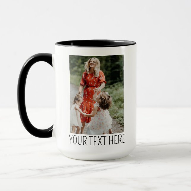 Anpassad kaffemugg med foto, personlig bild (Vänster)
