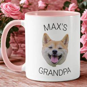 Anpassad kaffemugg med hundansikte, present till f