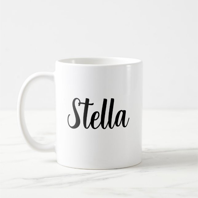 Anpassad kaffemugg med text Anpassad stor Personli (Vänster)