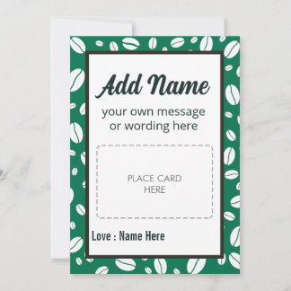 ANPASSAD Kaffepresentkortshållare Julkort