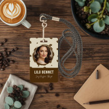 Anpassad kaffeshopsbricka med QR-kod | Mysiga kaff