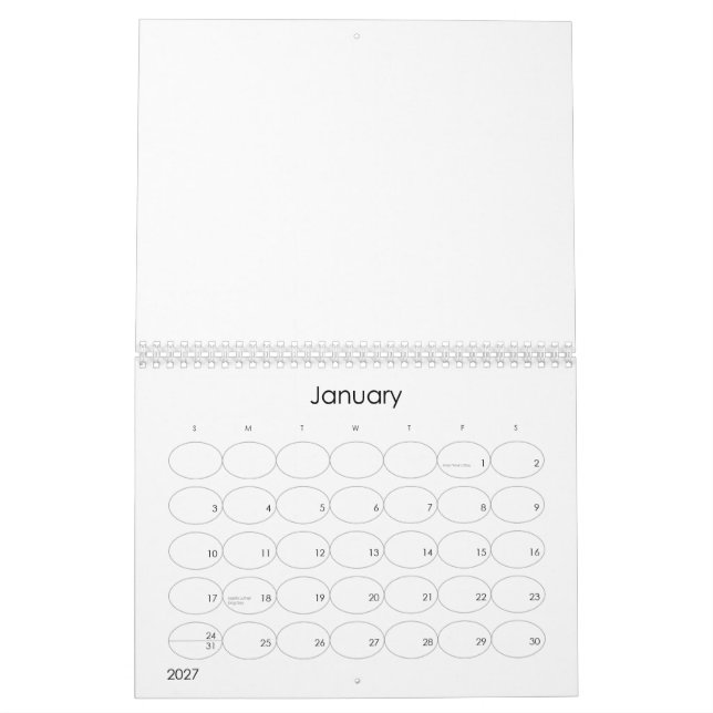 Anpassad kalender  (Jan 2027)