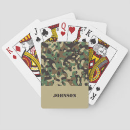 Anpassad kamouflage mönster casinokort