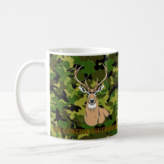 Anpassad kamouflage whitetail-mugg kaffemugg (Vänster)