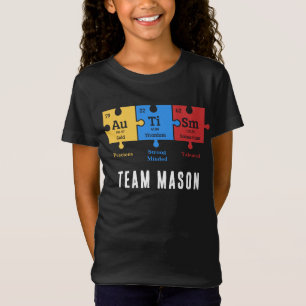 Anpassad kampanj för autismmedvetande Matchande te T Shirt