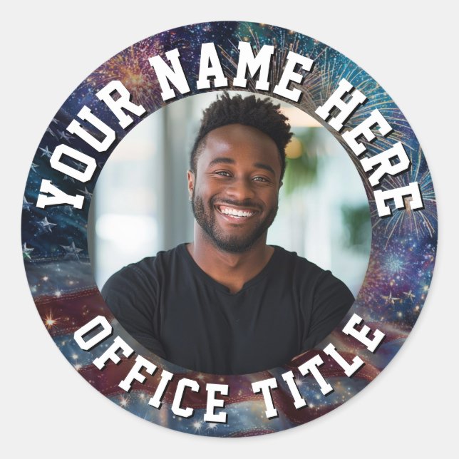 Anpassad kampanjbild runt klistermärke (Framsida)