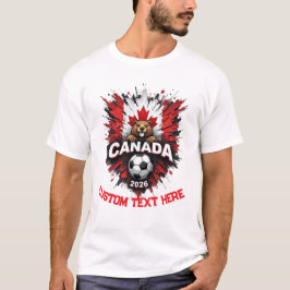 Anpassad Kanada Nationellt Fotbollslag Fan T Shirt