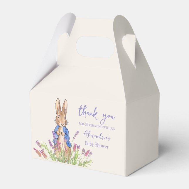 Anpassad kanin i blå jacka presentaskar (Framsidan Sidan)