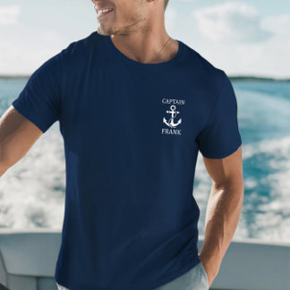 Anpassad Kapten Tröja, Ankar T-shirt, Båtägare Pre T Shirt