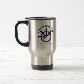 Anpassad kaptensbåt - nautisk present resemugg