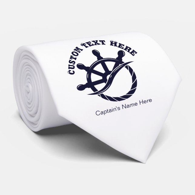 Anpassad kaptensbåt Nautisk present Slips (Rullad)