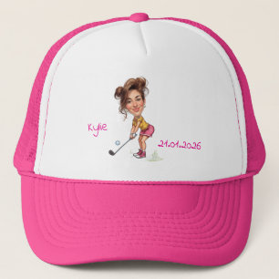 Anpassad karikatyrbild Tennis Mamma Keps