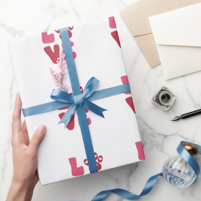 Anpassad kärlek Hundälskare Namn Presentpapper (Gifting)
