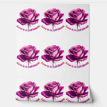 Anpassad kärlek i full blom Rose Valentine-bakgrun