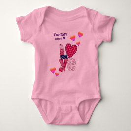 Anpassad KÄRLEK - LITTLE BABY VALENTINE T Shirt