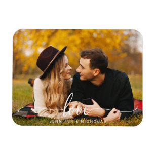 Anpassad Kärlek Skript Foto Magnet