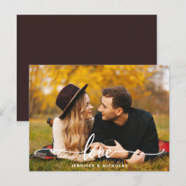 Anpassad kärleksscript Foto vykort