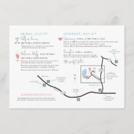 Anpassad kartbilaga för bröllopskort: FÖR ALEXI Tilläggskort