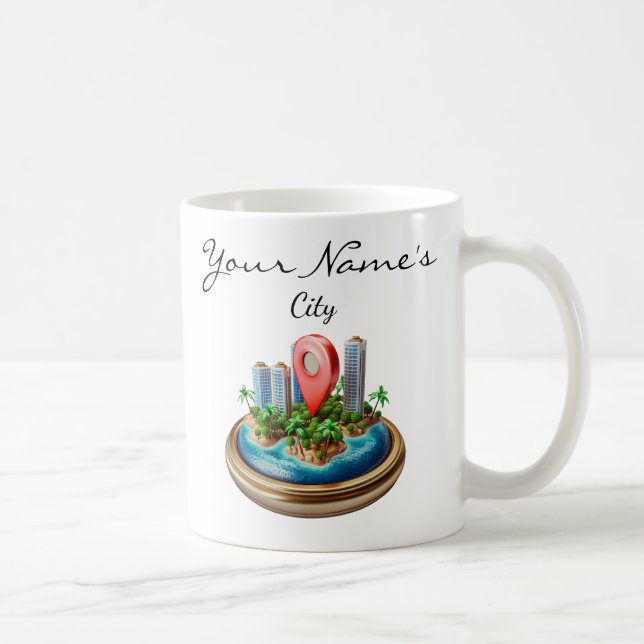 Anpassad kartstad kaffemugg (Höger)