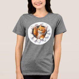 Anpassad Katt Designad Kvinnors T-Shirt