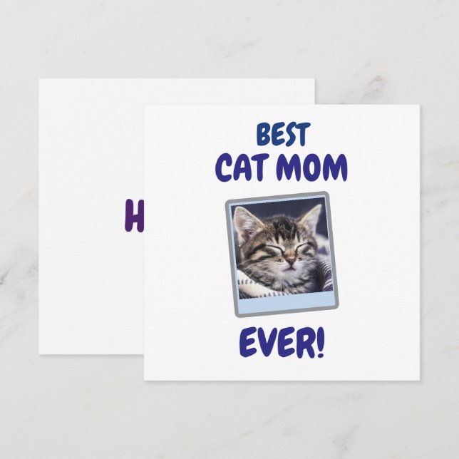 ANPASSAD KATT MAMMA MAMMA ALLTID DJUR KÄRLEK MORS  (Fram/baksida)
