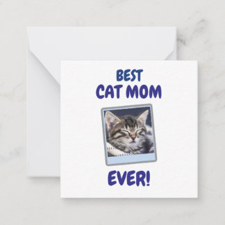 ANPASSAD KATT MAMMA MAMMA ALLTID DJUR KÄRLEK MORS ANTECKNINGSKORT