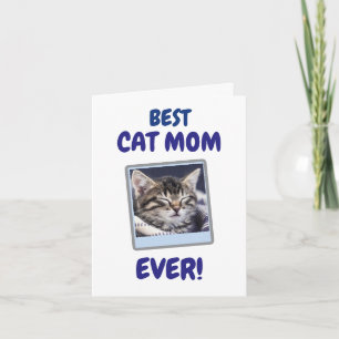 ANPASSAD KATT MAMMA MAMMA ALLTID DJUR KÄRLEK MORS ANTECKNINGSKORT