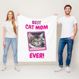 ANPASSAD KATT MAMMA MAMMA ALLTID DJUR KÄRLEK MORS  FLEECEFILT