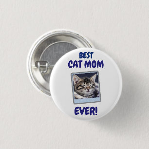 ANPASSAD KATT MAMMA MAMMA ALLTID DJUR KÄRLEK MORS KNAPP