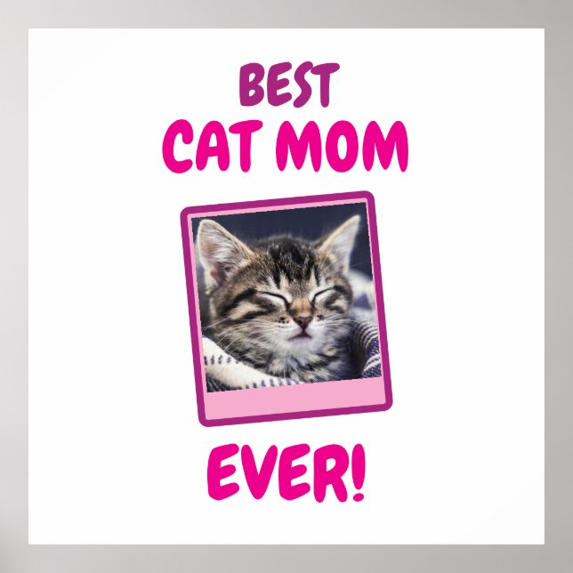 ANPASSAD KATT MAMMA MAMMA ALLTID DJUR KÄRLEK MORS  POSTER (Framsidan)