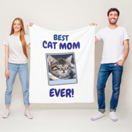 ANPASSAD KATT MAMMA MAMMA ALLTID HUSDJUR KÄRLEK MO FLEECEFILT