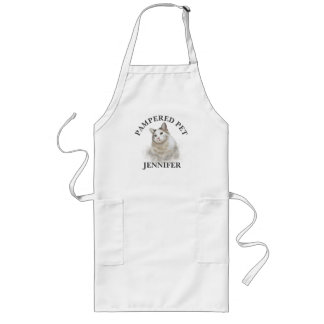 Anpassad katt Pet Groomer Apron Långt Förkläde