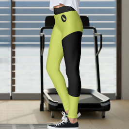 Anpassad kattälskare husdjursmamma gul grön svart leggings